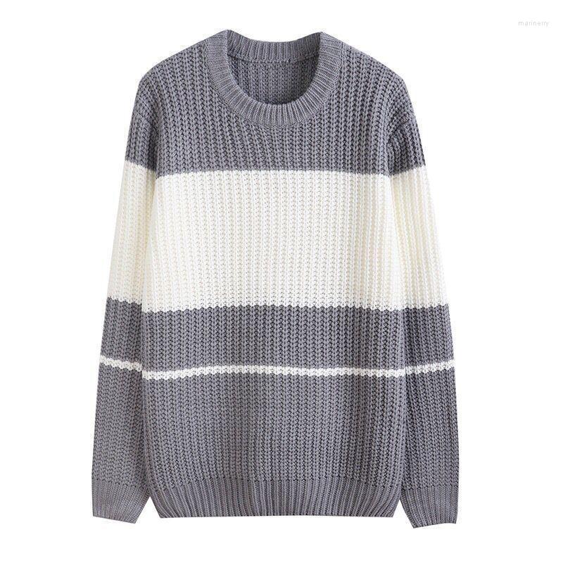 Men' Sweaters Autumn Winter Fashion Loose Casual Sweater Round Neck Knitting Male Striped Pullovers Tops Clothing L129Men' Mari22, Qianmahui
Men' Sweaters Autumn Winter Fashion Loose Casual Sweater Round Neck Knitting Male Striped Pullovers Tops Clothing L129Men' Mari22, Qianmahui