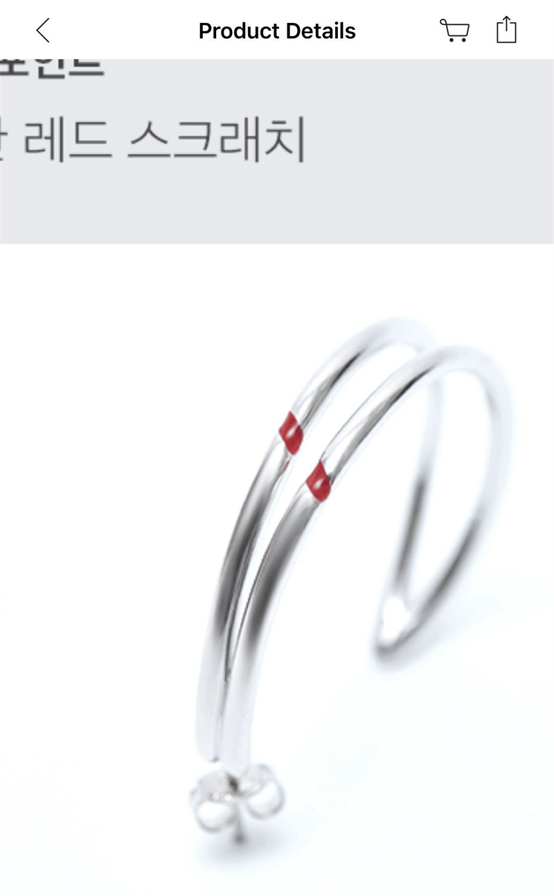 KPOP JIMIN Red Carving Earrings Fashion Line Couple Earrings Moon Accessories Fans Birthday Gifts 220330