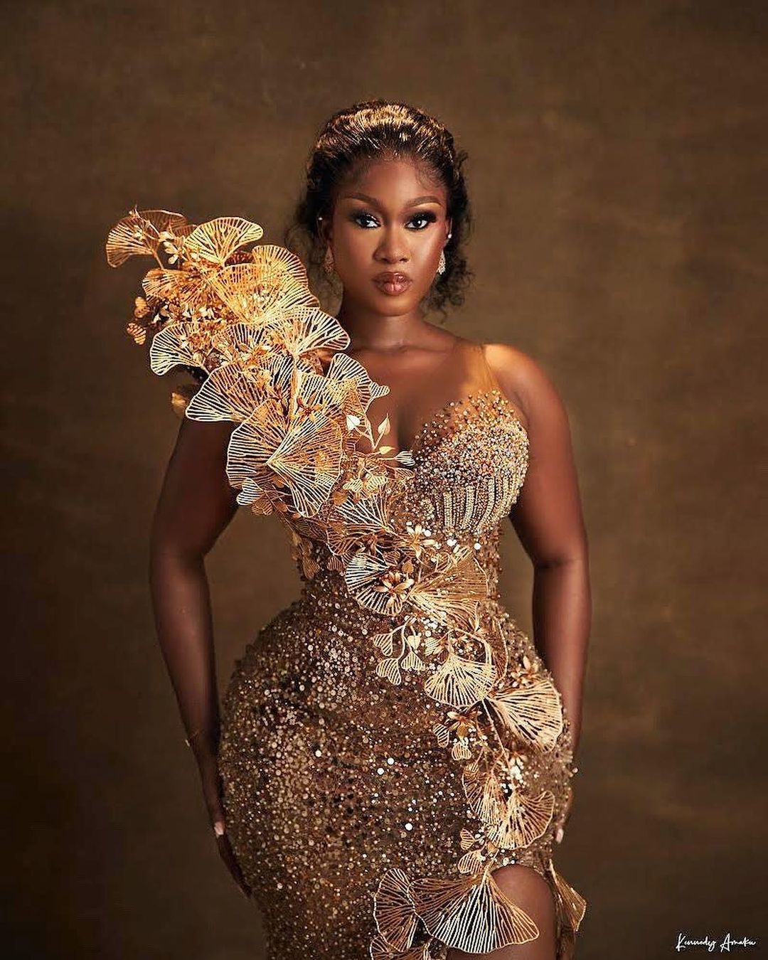 2024 Plus Size Arabic Aso Ebi Gold Luxurious Mermaid Prom Dresses Lace Beaded Evening Formal Party Second Reception Birthday Engagement Gowns Dress ZJ