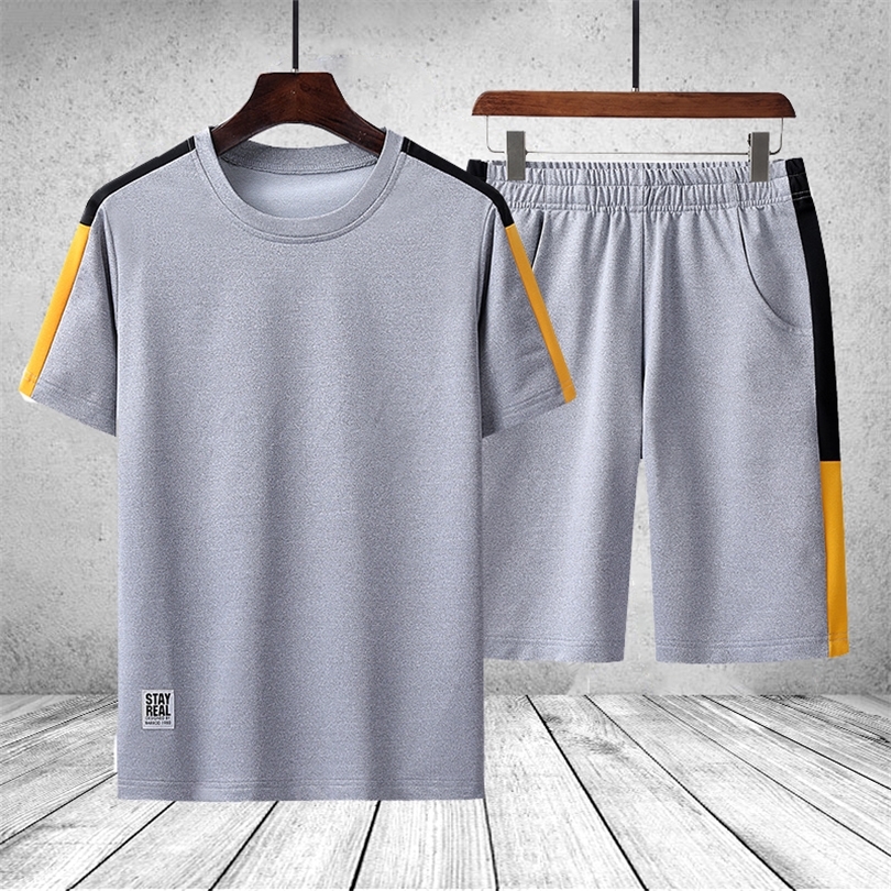 Men s Sportswear Set Summer Tracksuits Two Pieces Sets Homme Brand Clothes Tshirt Shorts Suit Male Streetswear Grey Black White 220705, Cc246 yellow
Men s Sportswear Set Summer Tracksuits Two Pieces Sets Homme Brand Clothes Tshirt Shorts Suit Male Streetswear Grey Black White 220705, Cc246 yellow