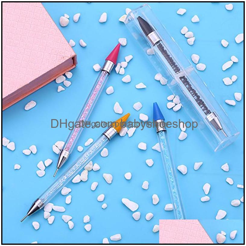New Nail Point Drill Tool Acrylic Double-Head Crayon Mti-Function Wax Head Pen Drop Delivery 2021 Dotting Tools Art Salon Health Beauty 9M
New Nail Point Drill Tool Acrylic Double-Head Crayon Mti-Function Wax Head Pen Drop Delivery 2021 Dotting Tools Art Salon Health Beauty 9M