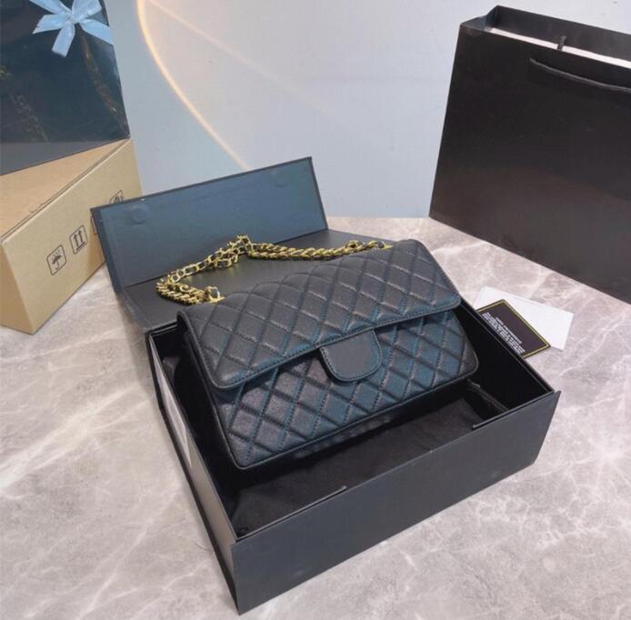 Classic Flap Caviar Grain Bag 25*7*18cm Genuine Cowhide Leather CF Handbag Women Wallet Golden Chain Shoulder Bags Cross Body Fanny Pack, Box
Classic Flap Caviar Grain Bag 25*7*18cm Genuine Cowhide Leather CF Handbag Women Wallet Golden Chain Shoulder Bags Cross Body Fanny Pack, Box