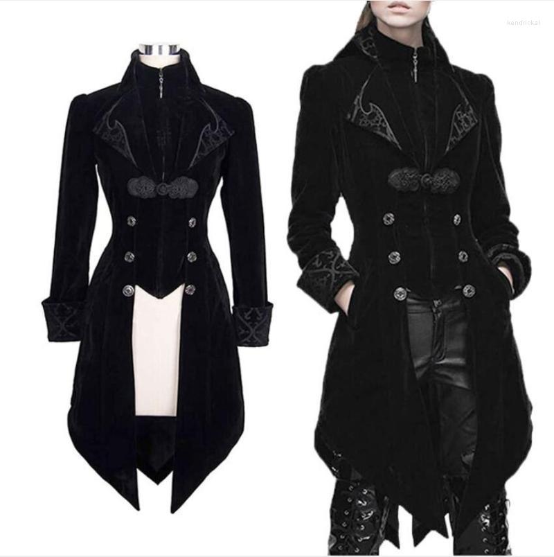 Men' Trench Coats Steampunk Women Men Medieval Dress Costume Velet Stand Collar Tailcoat Gothic Vampire Cosplay Jacket -5XLMen' Kend22, Black
Men' Trench Coats Steampunk Women Men Medieval Dress Costume Velet Stand Collar Tailcoat Gothic Vampire Cosplay Jacket -5XLMen' Kend22, Black