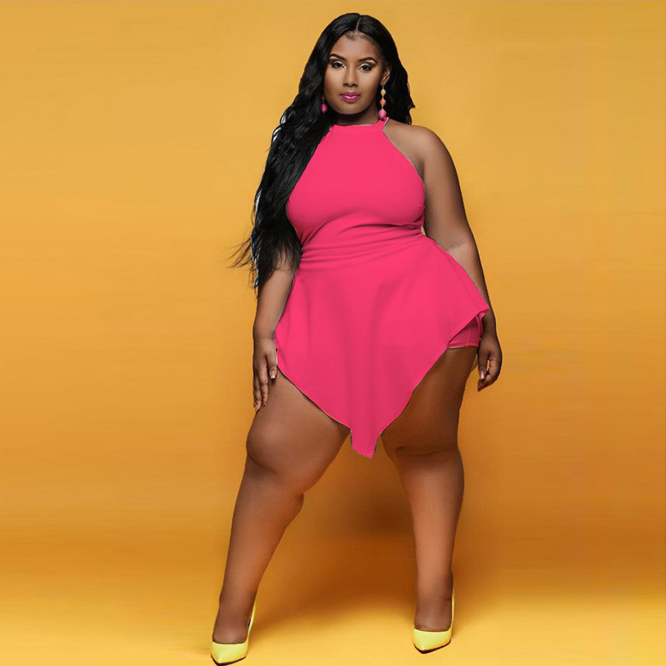 Summer Women Plus Size Jumpsuits Rompers Casual Outfit Shorts Skirts for Club Party Beach