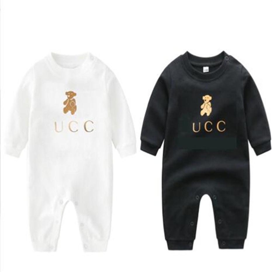 Fashion Footies Babies Designer Cotton rompers Print luxury letter brand long sleeves jumpsuits infant kids clothes262s, Black
Fashion Footies Babies Designer Cotton rompers Print luxury letter brand long sleeves jumpsuits infant kids clothes262s, Black