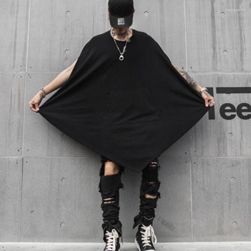 Men's T-Shirts Nightclub DJ Singer Punk Rock Oversized Long T-shirt Stage Costume Gothic Hip Hop Cloak Man Harajuku Vintage Cape StreetwearM, Black
Men's T-Shirts Nightclub DJ Singer Punk Rock Oversized Long T-shirt Stage Costume Gothic Hip Hop Cloak Man Harajuku Vintage Cape StreetwearM, Black