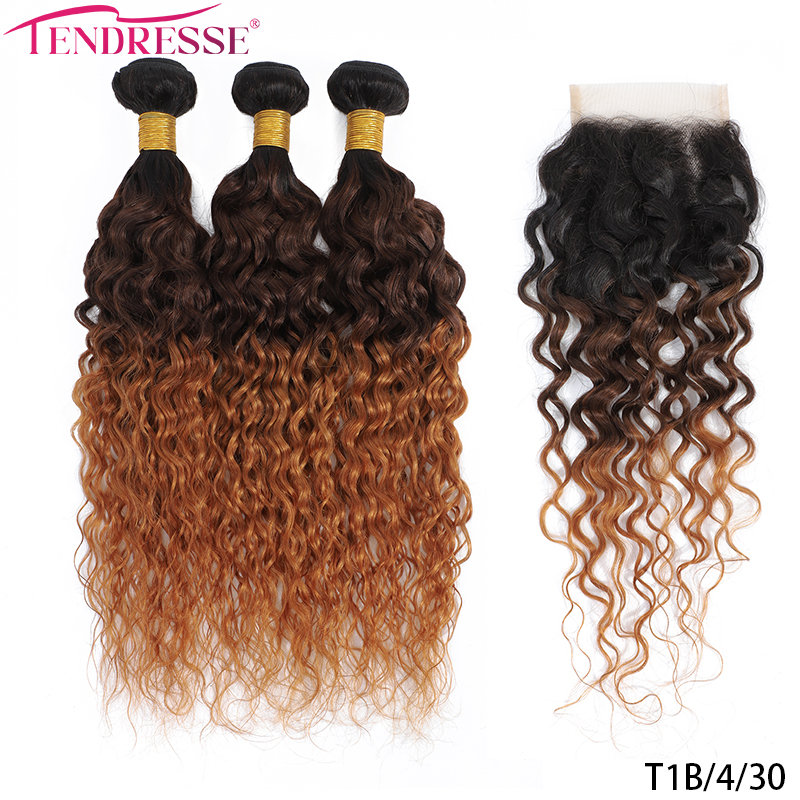 100% Unprocessed Virgin Hair Water Wave Bundle With Closure Colored T1B430 Ombre Wet And Wavy Bundles With 4x4 Closures 4pcs Remy Human Hair Extensions, Ombre color
100% Unprocessed Virgin Hair Water Wave Bundle With Closure Colored T1B430 Ombre Wet And Wavy Bundles With 4x4 Closures 4pcs Remy Human Hair Extensions, Ombre color