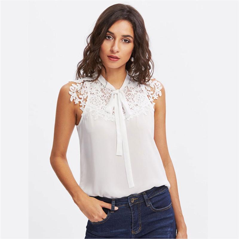 Est Women Summer Lace Crochet Chiffon Vest 2022 Fashion Ladies White Sleeveless Tops Shirt Patchwork Loose Blouse Casual Top Women' Blouses, As photo show
Est Women Summer Lace Crochet Chiffon Vest 2022 Fashion Ladies White Sleeveless Tops Shirt Patchwork Loose Blouse Casual Top Women' Blouses, As photo show