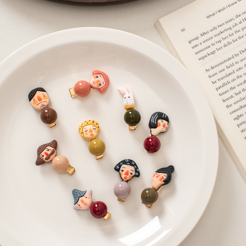 S2889 Fashion Jewelry Cute Funny Little Hair Clip Cartoon Mini Character Duck Beak Clip Women Girl Hair Accessories