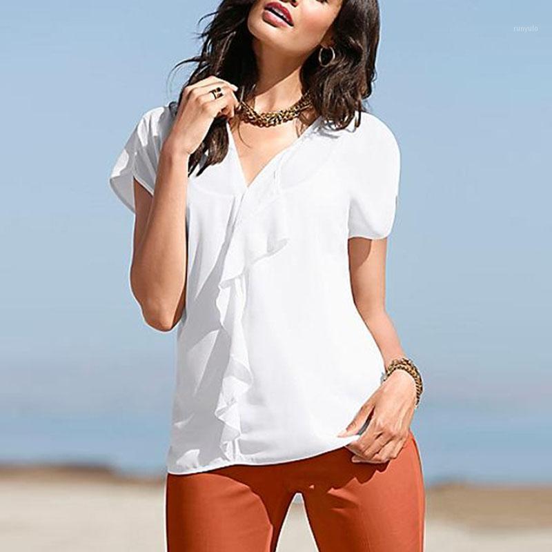 Women' Blouses & Shirts Summer V Neck Sexy Short Sleeve Women Ruffles Elegant Blouse Solid Casual All-match Harajuku Style Chiffon Shirt Fo, Black
Women' Blouses & Shirts Summer V Neck Sexy Short Sleeve Women Ruffles Elegant Blouse Solid Casual All-match Harajuku Style Chiffon Shirt Fo, Black