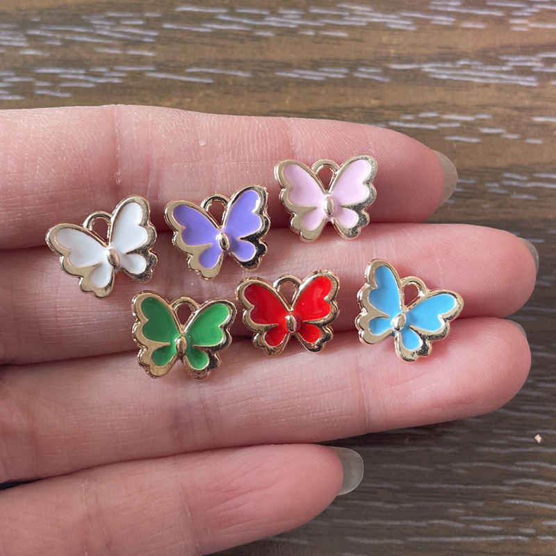 50pcs Cute Insect Butterfly Charm Wholesale Pendant For DIY Jewelry Making Bracelet Charms Necklace Earrings Zipper Pull Nail Decoration Accessories
50pcs Cute Insect Butterfly Charm Wholesale Pendant For DIY Jewelry Making Bracelet Charms Necklace Earrings Zipper Pull Nail Decoration Accessories