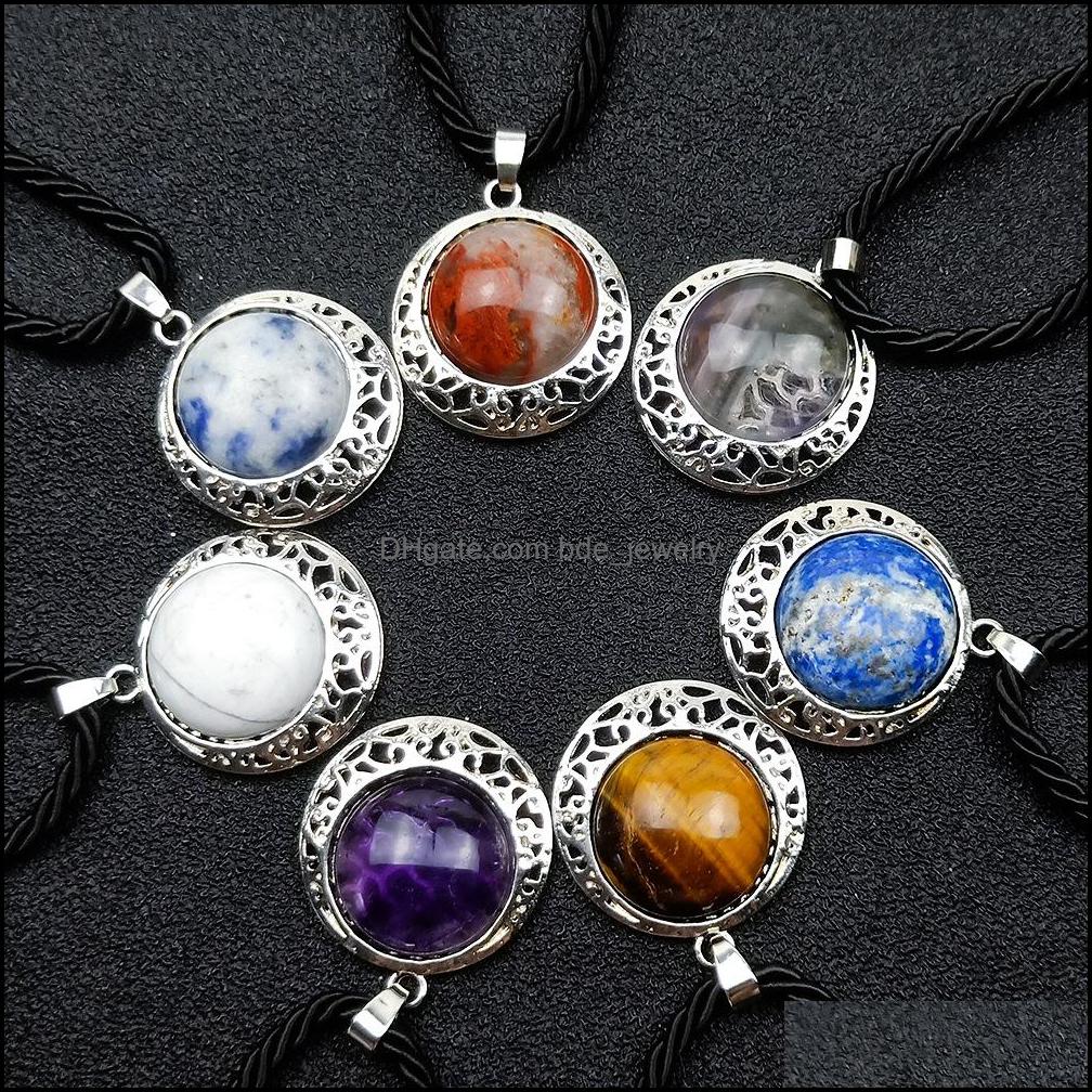 Pendant Necklaces Hollow Metal Reiki Healing Crystal Energy Amethyst Tiger Eye Quartz Stone Rope Chain Sweater Fashion W Dhseller2010 Dhyeb
Pendant Necklaces Hollow Metal Reiki Healing Crystal Energy Amethyst Tiger Eye Quartz Stone Rope Chain Sweater Fashion W Dhseller2010 Dhyeb