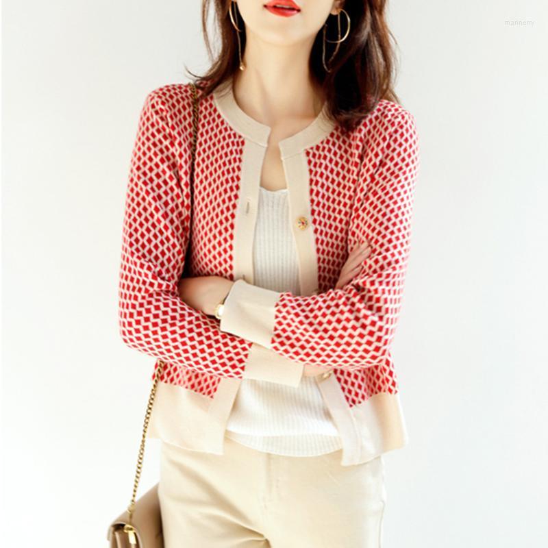 Women's Knits & Tees Winter Style Small Fragrance Thin Double-sided Jacquard Craft Single-breasted Long-sleeved Knitted Cardigan JacketWomen, Black
Women's Knits & Tees Winter Style Small Fragrance Thin Double-sided Jacquard Craft Single-breasted Long-sleeved Knitted Cardigan JacketWomen, Black