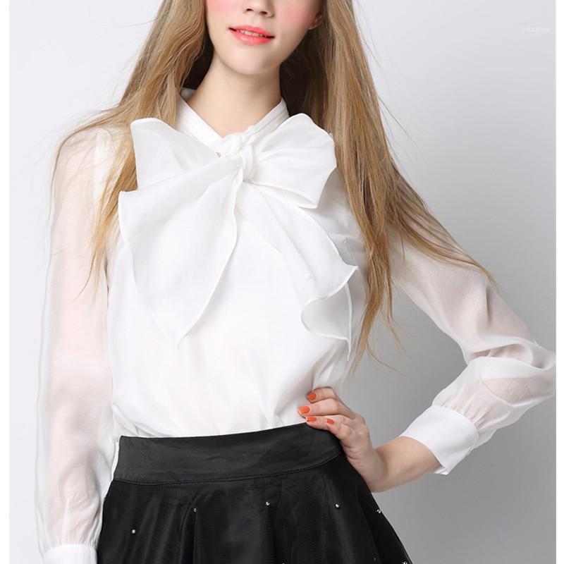 Autumn 2022 Women Fashion White Blouse Long Sleeve Cute Bow Tie Tops Elegant Organza OL Shirts Big Neck Sweet Lolita Women' Blouses
Autumn 2022 Women Fashion White Blouse Long Sleeve Cute Bow Tie Tops Elegant Organza OL Shirts Big Neck Sweet Lolita Women' Blouses