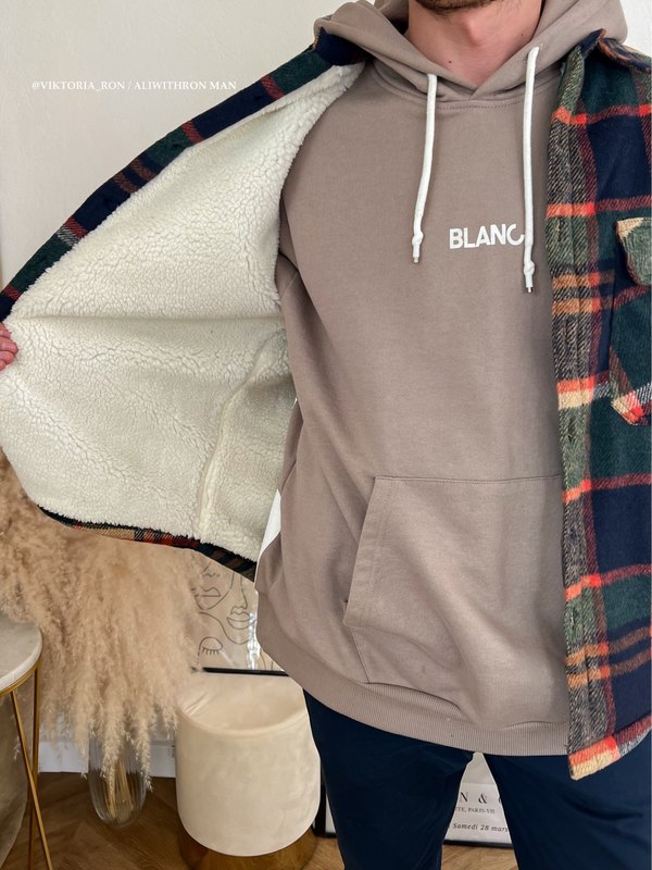 Garaouy Plaid Jacket Men's Autumn Winter Casual Fleece Lapel Warm Slim Fit Lamb Wool Thick Shirt All-match Coats Male 220322