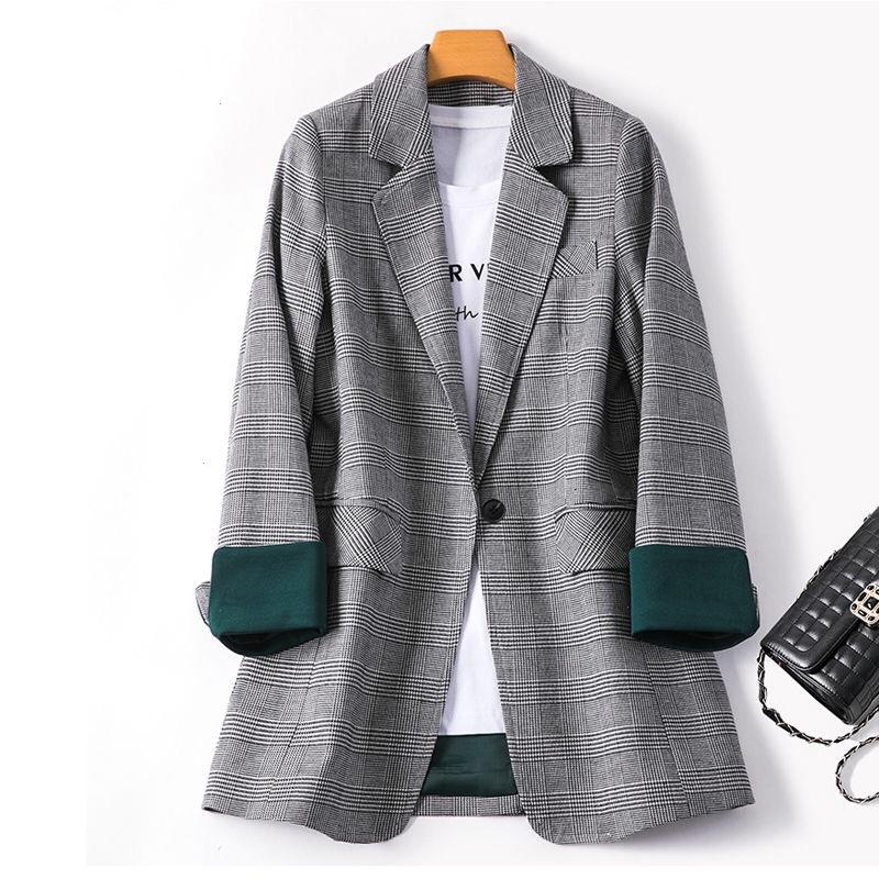 Business Plaid Suit Interview Spring Women Work Office Long Sleeve Casual Blazer Lady V Neck Single Button Jacket, Beige
Business Plaid Suit Interview Spring Women Work Office Long Sleeve Casual Blazer Lady V Neck Single Button Jacket, Beige