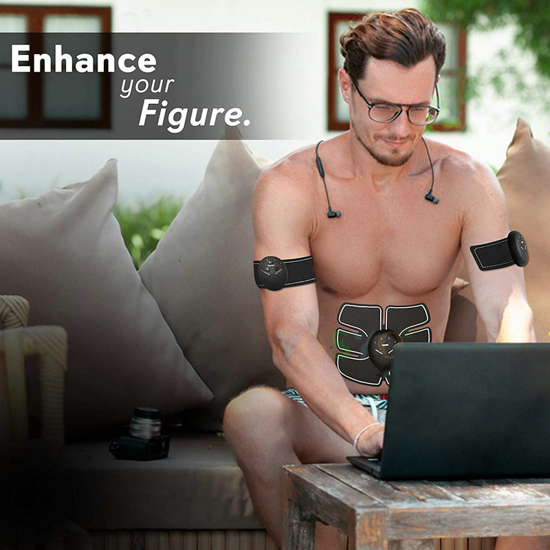 Electric Wireless Ems Buttocks Hips Trainer Abdomen ABS Stimulator Fitness Body Slimming Massager 220620