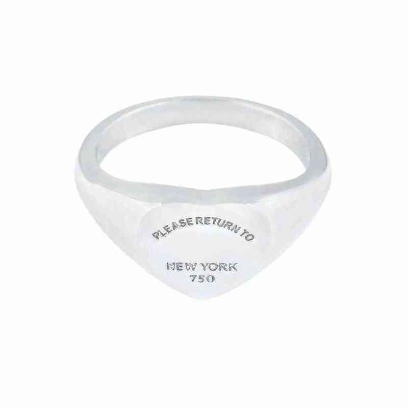 t Newest edition Stainless Women Mens Band ring PLEASE RETURN TO NEW YORK Heart jewelry Rings Gold Silver Rose Color281q
t Newest edition Stainless Women Mens Band ring PLEASE RETURN TO NEW YORK Heart jewelry Rings Gold Silver Rose Color281q