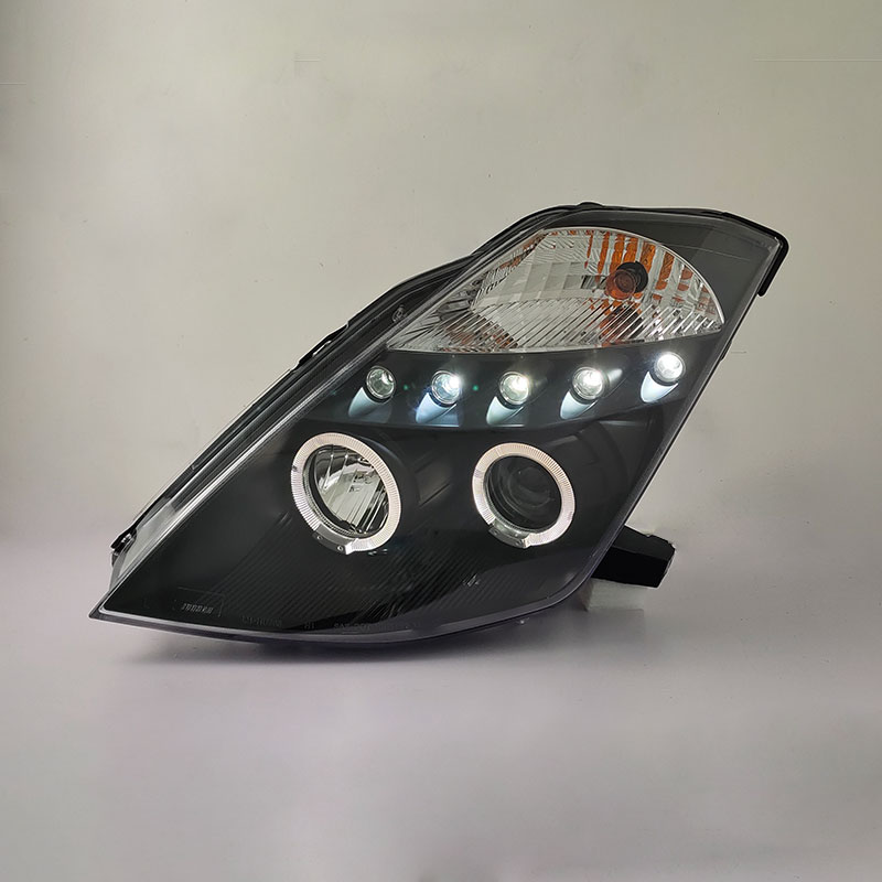 Cars Headlight For Nissan 350Z 2003-2008 Headlights LED 350-Z DRL Running lights Bi-Xenon Beam Fog lights angel eyes