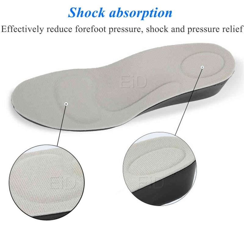 EiD Invisible Height Increase Insole for men women 15cm45cm grow taller increase height Shoe Pad heel lift taller Foot Pad 210402