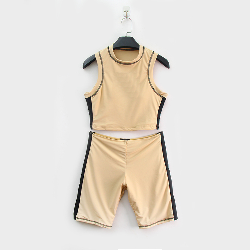 Sports Tracksuit Set for Women - Apricot 2-Piece Shorts and Sleeveless Vest with Tags, XL Size - Classic Casual Style for Sports and Fitness, Ych 25 suits
Sports Tracksuit Set for Women - Apricot 2-Piece Shorts and Sleeveless Vest with Tags, XL Size - Classic Casual Style for Sports and Fitness, Ych 25 suits