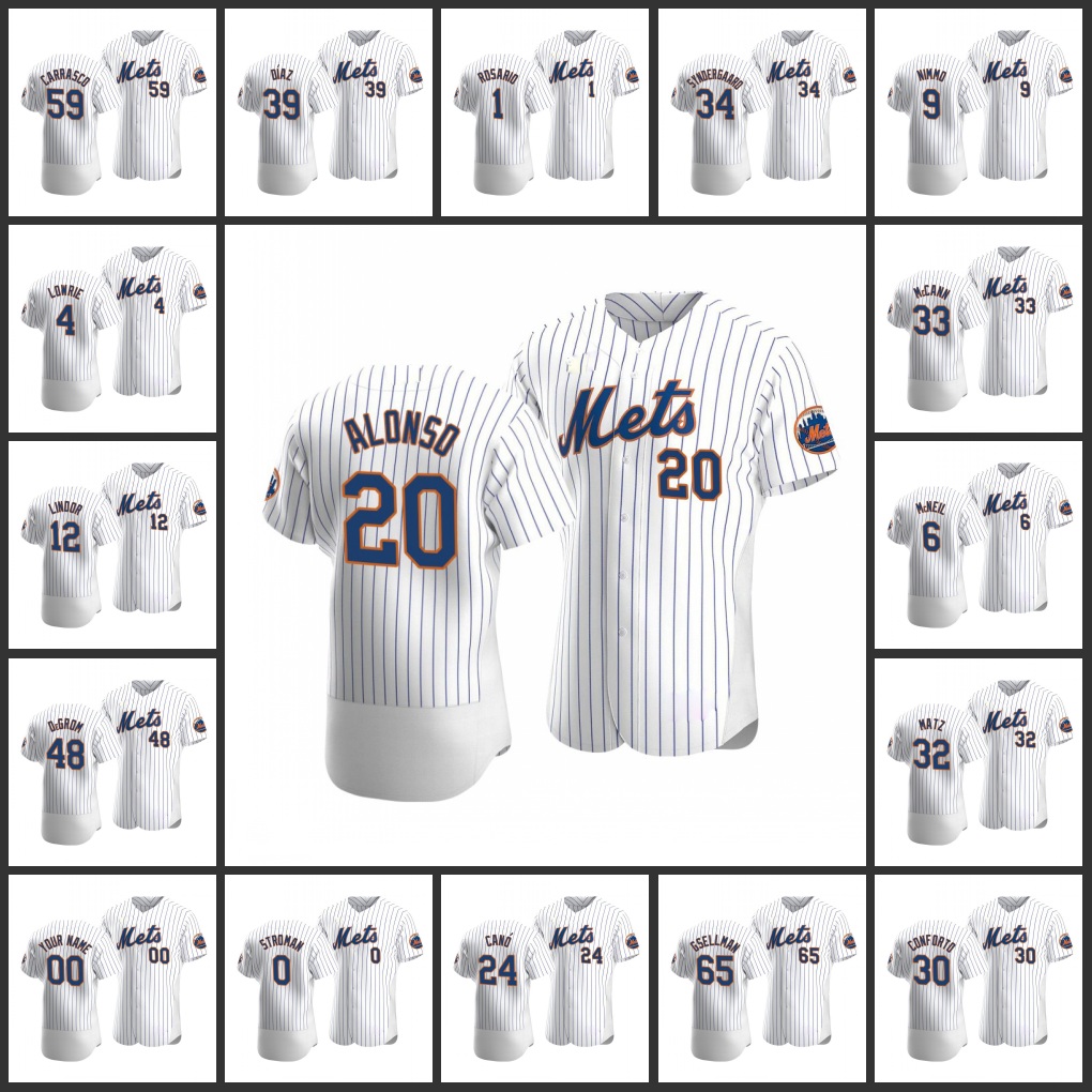 Men's New York''Mets #48 Jacob deGrom 12 Francisco Lindor 30 Michael Conforto 20 Pete Alonso Custom Women Youth Authentic Home Jersey White
Men's New York''Mets #48 Jacob deGrom 12 Francisco Lindor 30 Michael Conforto 20 Pete Alonso Custom Women Youth Authentic Home Jersey White
