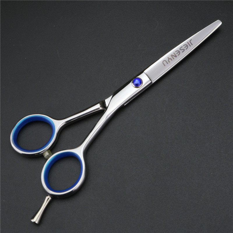 Japan 440c4 inch / 5 5.5 black hairdressing scissors hair barber Cutting professional 220317