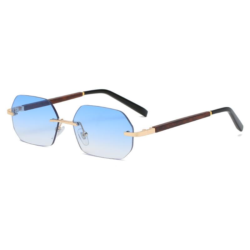 Sunglasses Fashion Rimless Polygonal Women Trend Gradient Color Wood Grain Legs Street Driving GlassesSunglasses
Sunglasses Fashion Rimless Polygonal Women Trend Gradient Color Wood Grain Legs Street Driving GlassesSunglasses