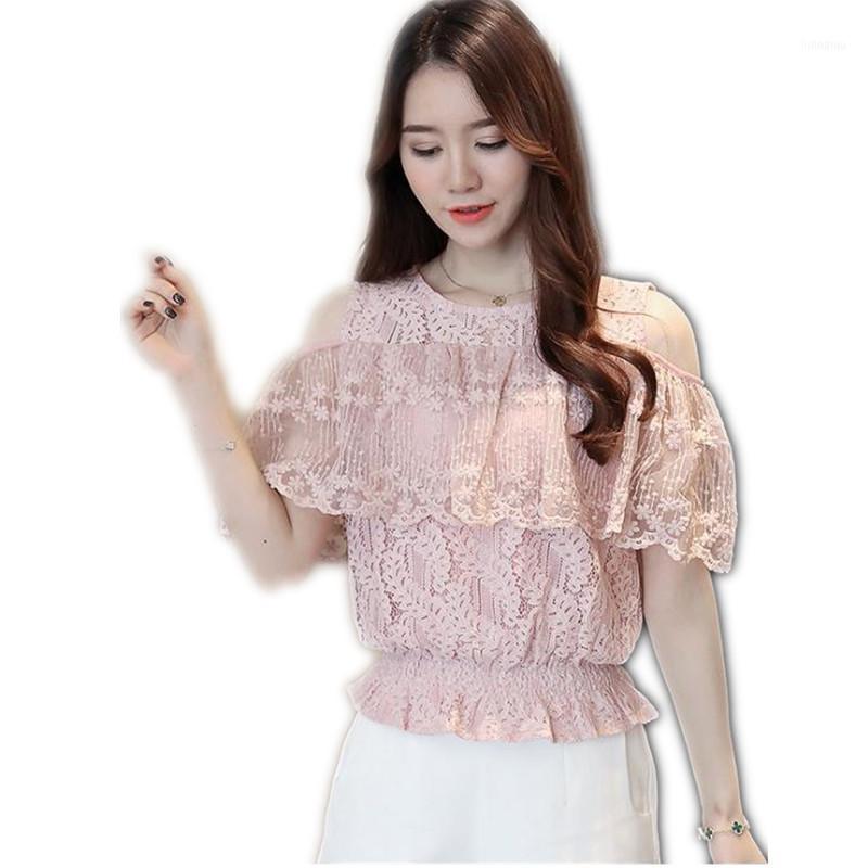 Women' Blouses & Shirts Summer 2022 Sweet Women Lace Short Female Slash Neck Off Shoulder Blouse Tops Chiffon Fashion Mujer Q319, Pink
Women' Blouses & Shirts Summer 2022 Sweet Women Lace Short Female Slash Neck Off Shoulder Blouse Tops Chiffon Fashion Mujer Q319, Pink