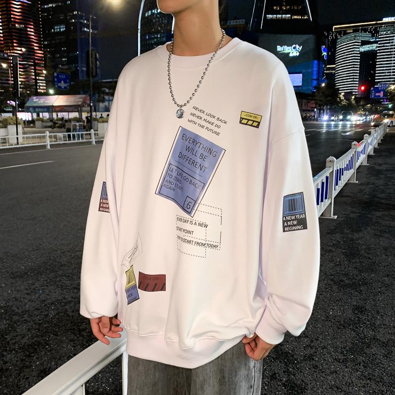 Men's Hoodies & Sweatshirts Men Sweatshirt White Loose Hip Hop Punk Pullover Streetwear Casual Fashion Women Clothes Oversized, Light blue
Men's Hoodies & Sweatshirts Men Sweatshirt White Loose Hip Hop Punk Pullover Streetwear Casual Fashion Women Clothes Oversized, Light blue