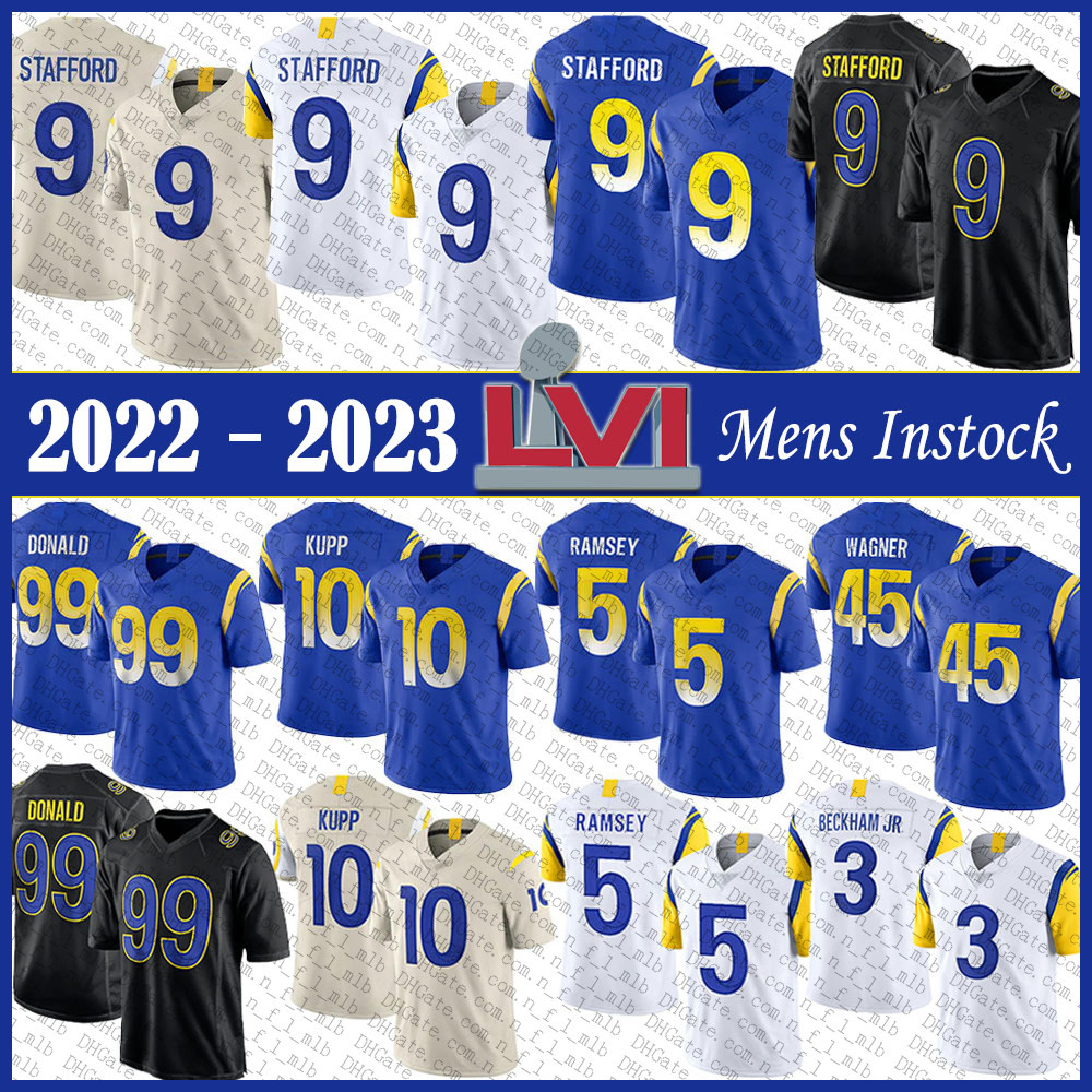 9 Matthew Stafford 99 Aaron Donald LA Mens Football Jersey 10 Cooper Kupp 5 Jalen Ramsey 45 Bobby Wagner 3 Odell Beckham Jr. High quality Stitched jerseys, Picture
9 Matthew Stafford 99 Aaron Donald LA Mens Football Jersey 10 Cooper Kupp 5 Jalen Ramsey 45 Bobby Wagner 3 Odell Beckham Jr. High quality Stitched jerseys, Picture