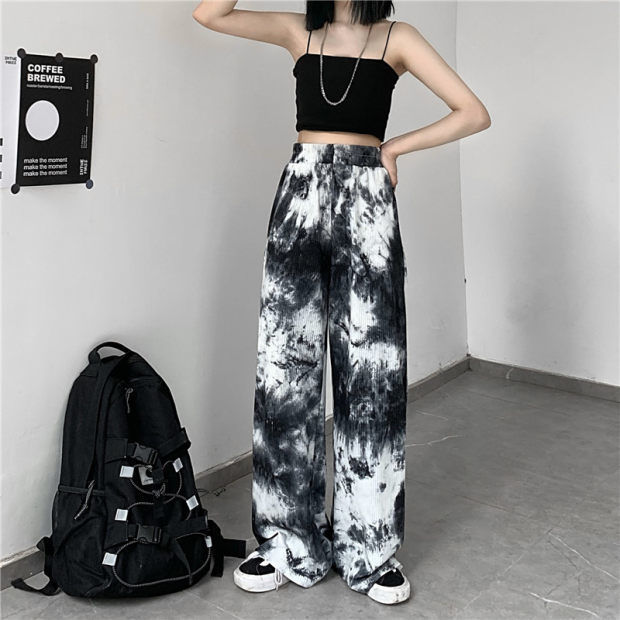 MINGLIUSILI Vintage Tie Dye Sweatpants Women Korean Fashion Gothic Trousers High Waist Streetwear Baggy High Street Pants CX220402, Black
MINGLIUSILI Vintage Tie Dye Sweatpants Women Korean Fashion Gothic Trousers High Waist Streetwear Baggy High Street Pants CX220402, Black