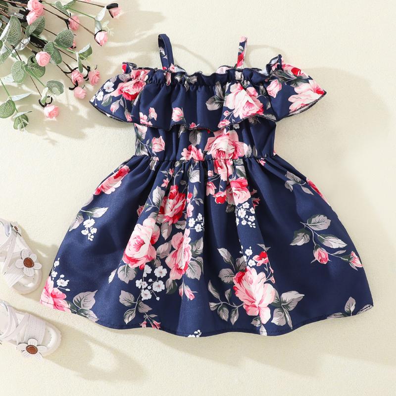 Girl's Dresses Summer Toddler Floral Print Baby Cold Shoulder Ruffle Sleeve Trim Dress For 0-2Y Girls Born Beach ClothingGirl's, As pic
Girl's Dresses Summer Toddler Floral Print Baby Cold Shoulder Ruffle Sleeve Trim Dress For 0-2Y Girls Born Beach ClothingGirl's, As pic
