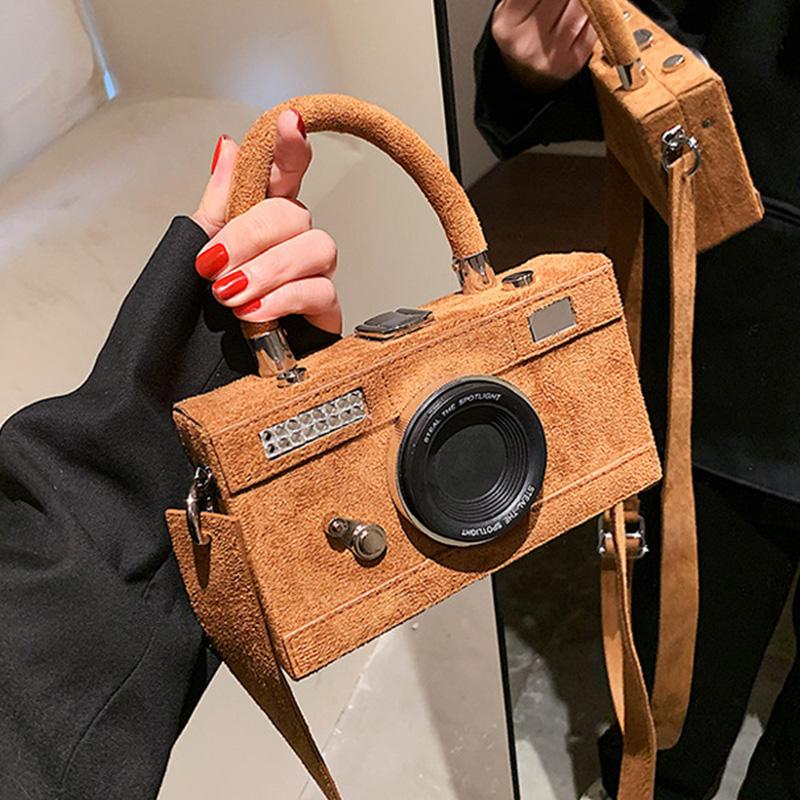 Evening Bags Vintage Camera Shape PU Leather Shoulder Crossbody For Women 2022 Women's Designer Small Handbag Female Travel Scrub BagEve, Khaki
Evening Bags Vintage Camera Shape PU Leather Shoulder Crossbody For Women 2022 Women's Designer Small Handbag Female Travel Scrub BagEve, Khaki