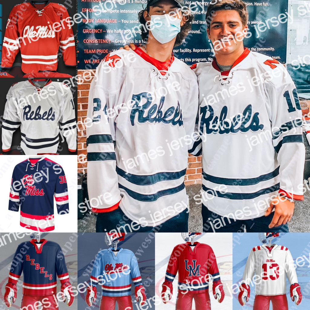 Ole Miss Hockey Jersey Eli Manning Antony Patrinos Cameron Parent Conor Huie Bryce Campo Aiden MacLean Marcus Eldredge Kurt Lindhorst Luke, Red
Ole Miss Hockey Jersey Eli Manning Antony Patrinos Cameron Parent Conor Huie Bryce Campo Aiden MacLean Marcus Eldredge Kurt Lindhorst Luke, Red