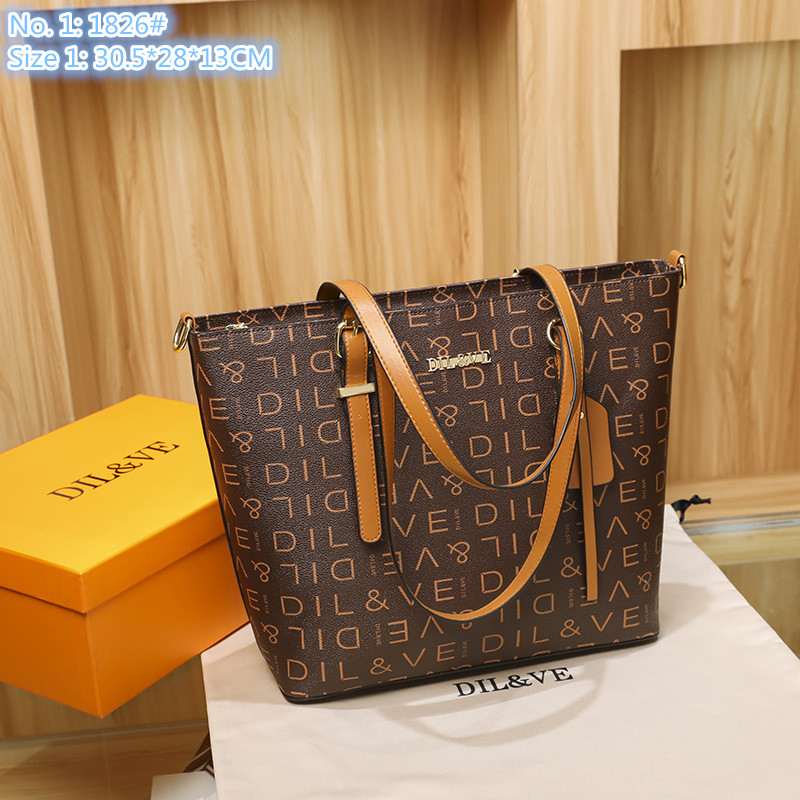 Wholesale factory ladies shoulder bags 3 styles elegant temperament printed handbag simple large-capacity contrast leather tote bag classic retro handbags, Brown3-9196#-letter
Wholesale factory ladies shoulder bags 3 styles elegant temperament printed handbag simple large-capacity contrast leather tote bag classic retro handbags, Brown3-9196#-letter