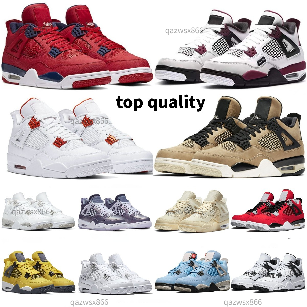 2022 University Blue Jumpman 4 4s mens Basketball Shoes Slippers white guava ice oreo sail noir metallic purple black cat bred shimmer cactus jack fashion sneakersv, Box
2022 University Blue Jumpman 4 4s mens Basketball Shoes Slippers white guava ice oreo sail noir metallic purple black cat bred shimmer cactus jack fashion sneakersv, Box