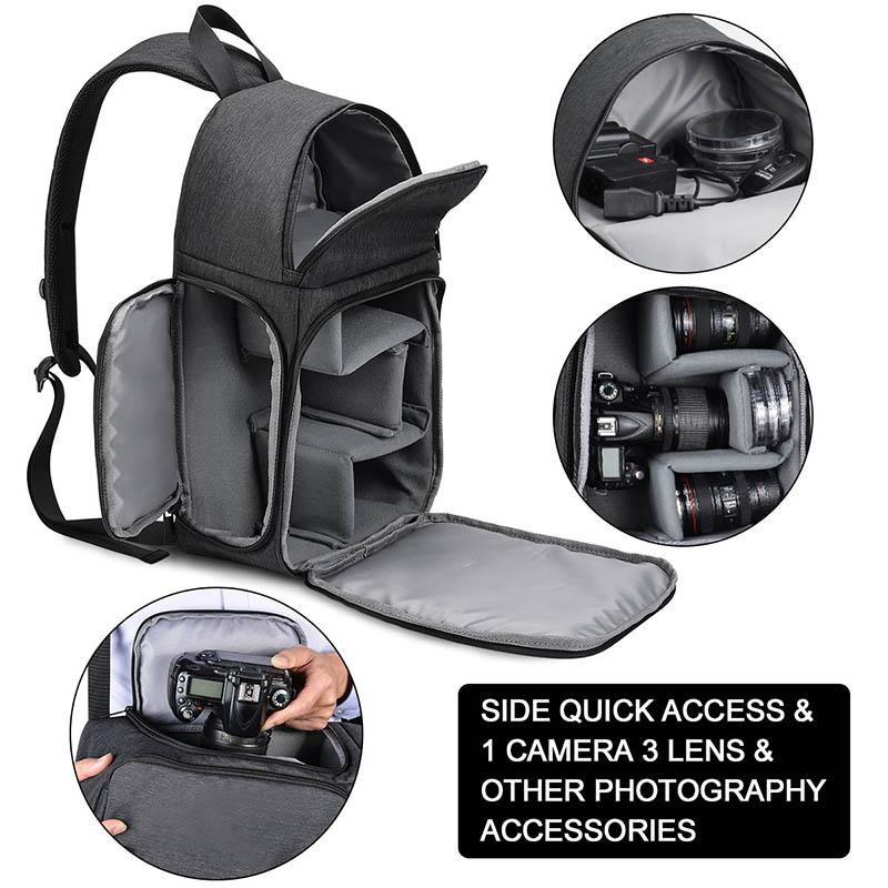 Backpack Multifunctional Messenger Single Shoulder Camera Bag Waterproof Breathable Wear-resistant Zipper Sale-WT, Black
Backpack Multifunctional Messenger Single Shoulder Camera Bag Waterproof Breathable Wear-resistant Zipper Sale-WT, Black