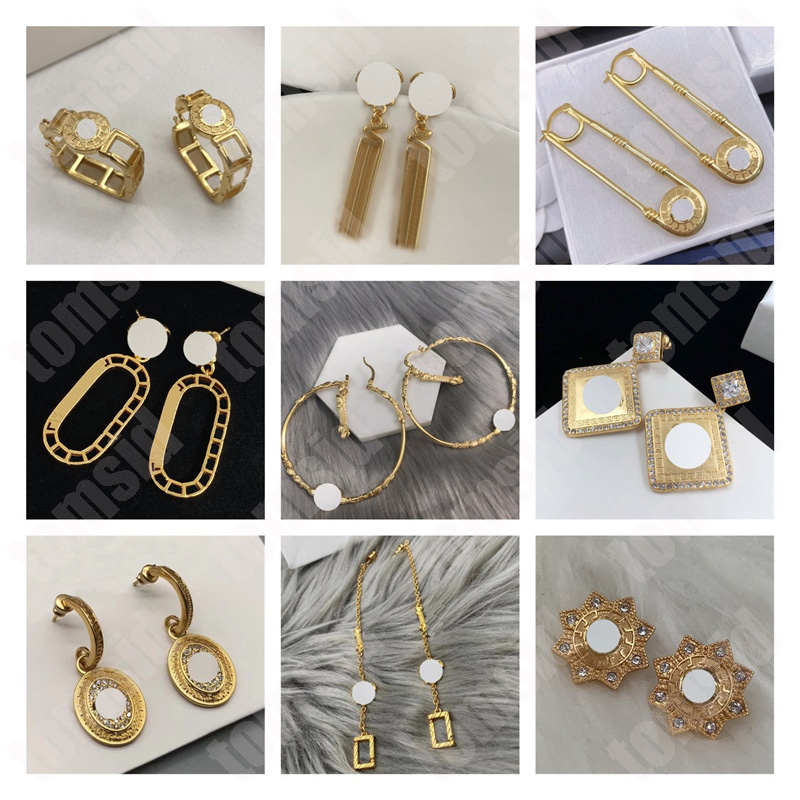 Earrings Designer For Women Ear Stud Brand Designers Gold Plated Hoop Luxury Earrings Brand Classic Women Wedding Party Jewelry Woman
Earrings Designer For Women Ear Stud Brand Designers Gold Plated Hoop Luxury Earrings Brand Classic Women Wedding Party Jewelry Woman