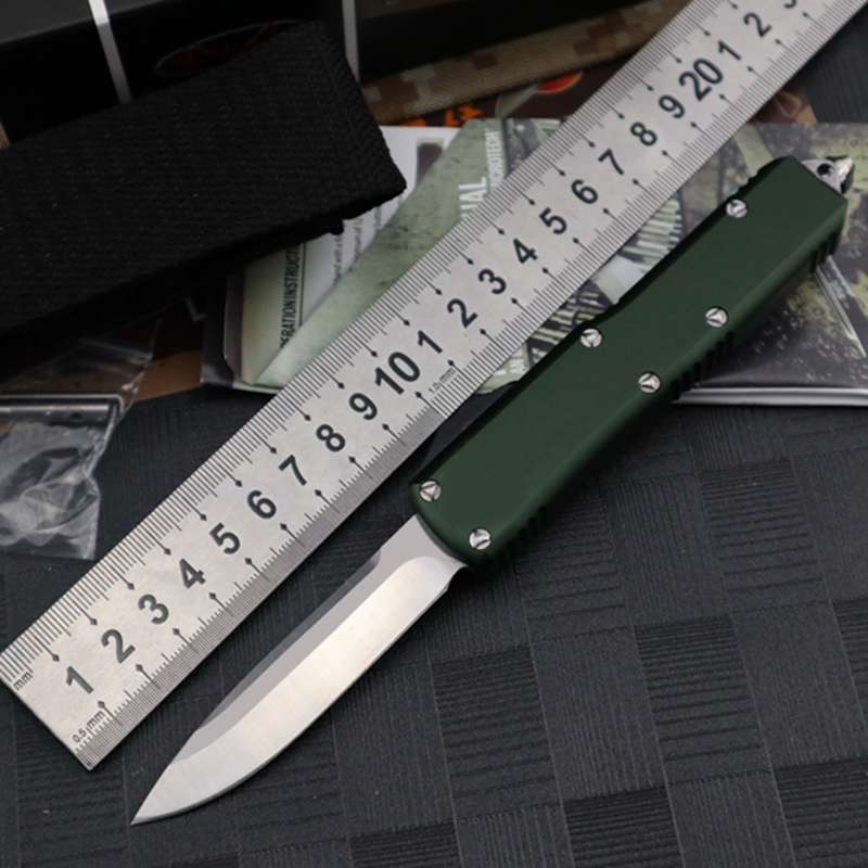 Green Automatic Knife Double Action Out EDC Pocket Self Defense Camping Tactical Outdoor Survival Auto Knives Exocet 3300 3310 3400 9400 UT85 UT88
Green Automatic Knife Double Action Out EDC Pocket Self Defense Camping Tactical Outdoor Survival Auto Knives Exocet 3300 3310 3400 9400 UT85 UT88