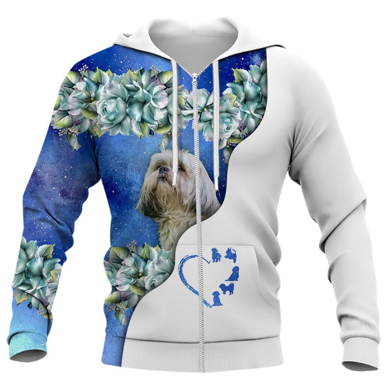 Men' Hoodies & Sweatshirts Shih Tzu Dog Zip 3D Graphic Floral Animals Printed Fashion Casual Streetwear Harajuku TopsMen, Zip hoodie-18
Men' Hoodies & Sweatshirts Shih Tzu Dog Zip 3D Graphic Floral Animals Printed Fashion Casual Streetwear Harajuku TopsMen, Zip hoodie-18