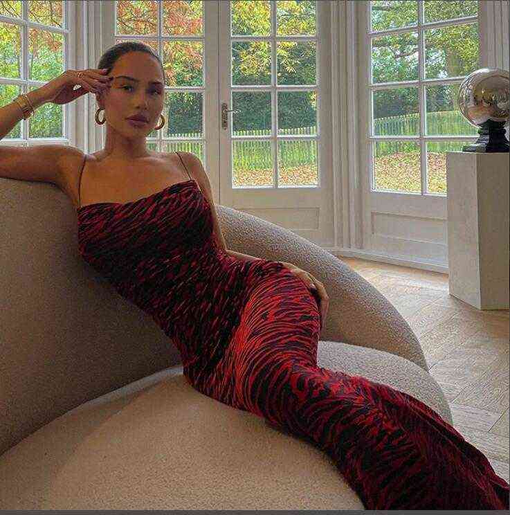 Zoctuo Long Dresses Fashion Zebra Printing Dress For Women Sexy Club Sheer Mesh Straps Maxi Black Clothing Women's Bodycon Y220401