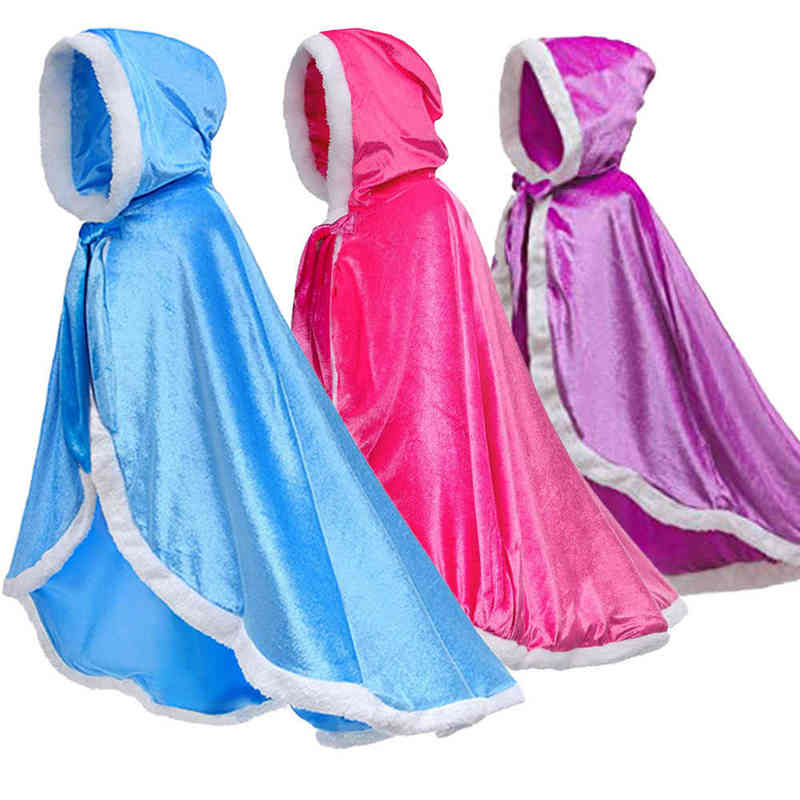 Children Girls Cosplay Velvet Hooded Princess Cloak Floor Length Winter Autumn Cloak Fancy Fairy Cape Girls princess Dress Up L220715, Pink
Children Girls Cosplay Velvet Hooded Princess Cloak Floor Length Winter Autumn Cloak Fancy Fairy Cape Girls princess Dress Up L220715, Pink