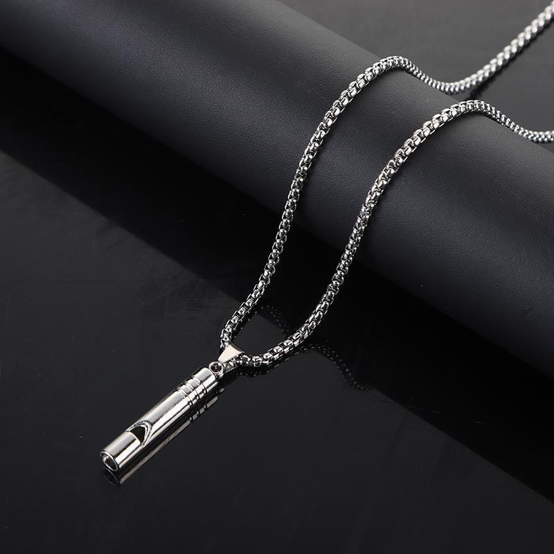 Necklace Men's Hip-hop Necklace Can Whistle Pendant Men's and Women's Hip-hop Necklace Simple Wind Couple Student Sweater Chain
Necklace Men's Hip-hop Necklace Can Whistle Pendant Men's and Women's Hip-hop Necklace Simple Wind Couple Student Sweater Chain