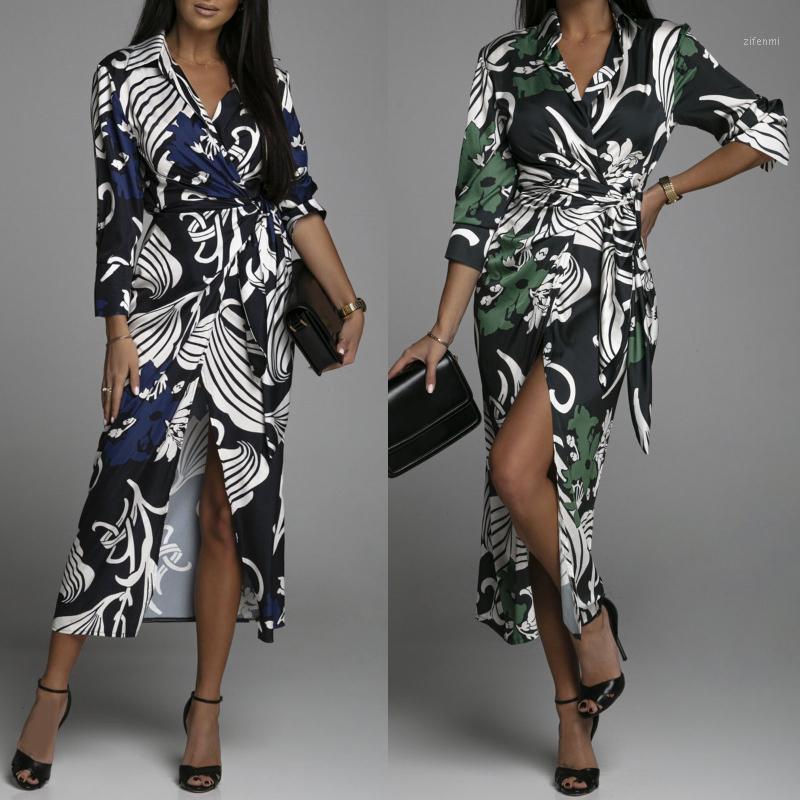Casual Dresses Elegant Shirt dress Women Boho Print Long Sleeve Lace Up Slit Dress Vintage Party Autumn Vestidos De Mujer, Blue
Casual Dresses Elegant Shirt dress Women Boho Print Long Sleeve Lace Up Slit Dress Vintage Party Autumn Vestidos De Mujer, Blue