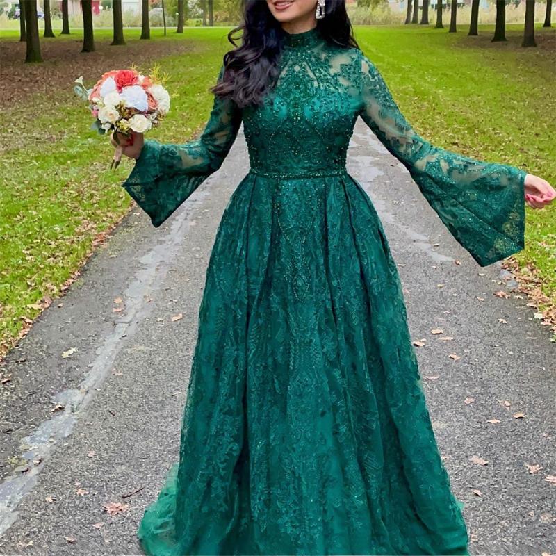 Party Dresses Emerald Green Long Sleeve Muslim Evening 2022 Luxury Dubai Crystal Burgundy Plus Size Women Wedding Formal GownsParty 
Party Dresses Emerald Green Long Sleeve Muslim Evening 2022 Luxury Dubai Crystal Burgundy Plus Size Women Wedding Formal GownsParty