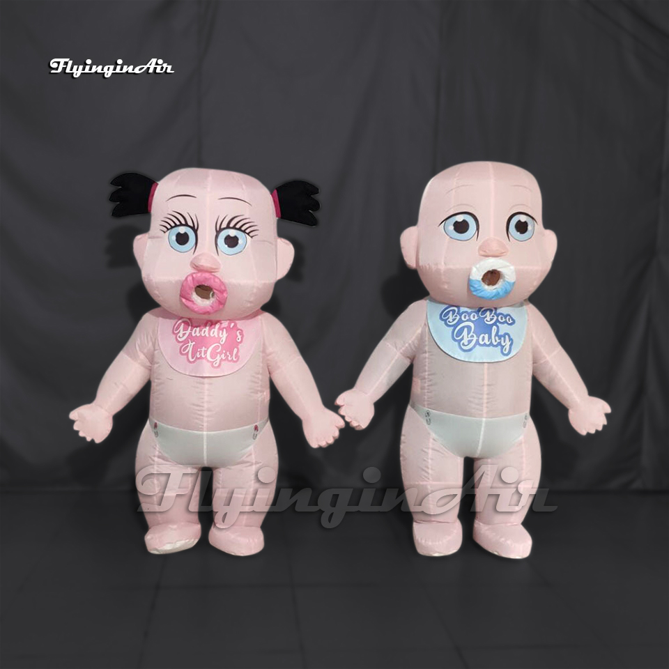 Customized Walking Inflatable Doll Costume Advertising Infant Model Adult Wearable Blow Up Baby Suit For Event