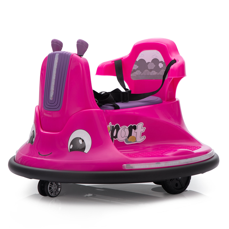 

new arrivals Home T6V Kids Snail Electric Bumper Car Toddler Ride On Toy Roller Caster Vehicle with Light Strip Music Remote Control