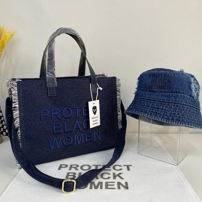 Fashion Large Capacity Totes Autumn New Alphabet Embroidery Women's Bag Embroidery Jean Bag Tote Bags
Fashion Large Capacity Totes Autumn New Alphabet Embroidery Women's Bag Embroidery Jean Bag Tote Bags