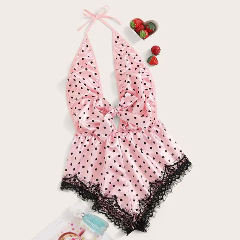 Work Dresses Ladies Sexy Silk Satin Pajama Set Lace Pyjama Sleeveless Pijama V-neck Sleepwear Summer Home Wear Sleep For Women, Pink spots
Work Dresses Ladies Sexy Silk Satin Pajama Set Lace Pyjama Sleeveless Pijama V-neck Sleepwear Summer Home Wear Sleep For Women, Pink spots